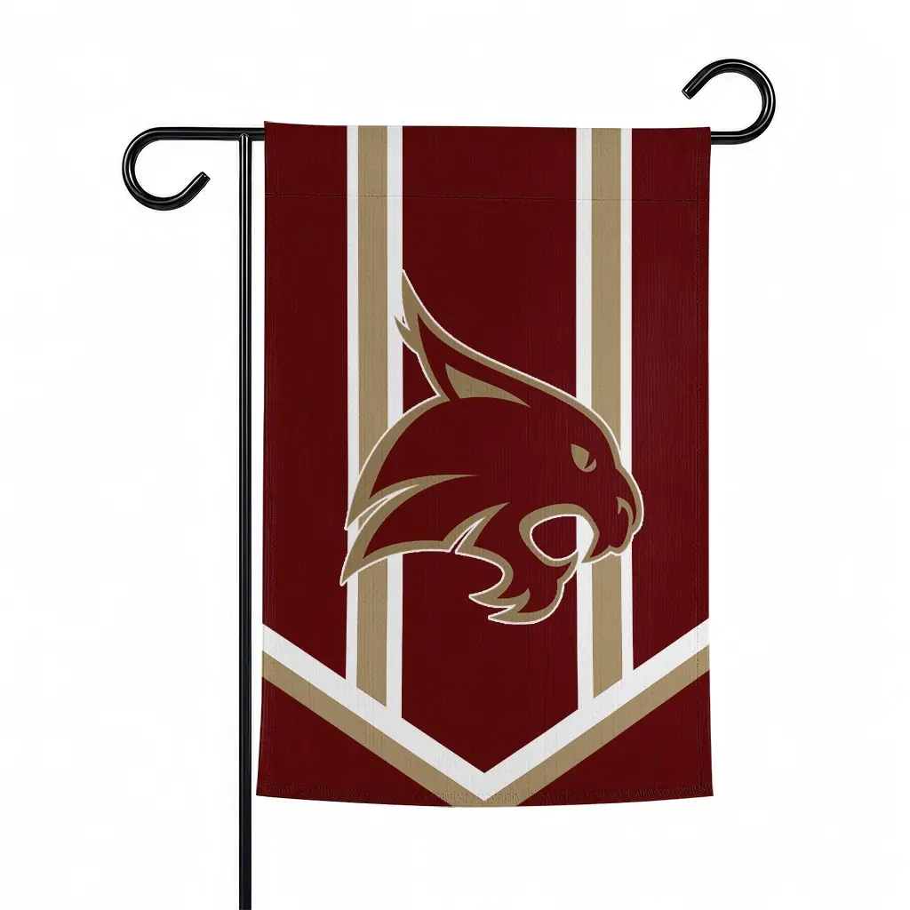 Texas State Bobcats Garden Flag Customized Chevron Stripes Maroon Best Selling Texas State Bobcats Garden Flag Customized Chevron Stripes Maroon Best Selling