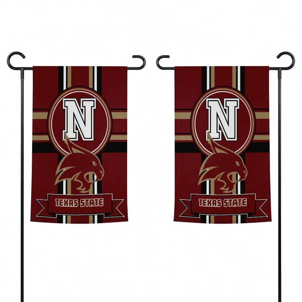 Texas State Bobcats Garden Flag Customized Circle Medallion Maroon Fashion Forward Texas State Bobcats Garden Flag Customized Circle Medallion Maroon Fashion Forward