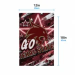 Texas State Bobcats Garden Flag Personalized Glowing Star Maroon Best Selling