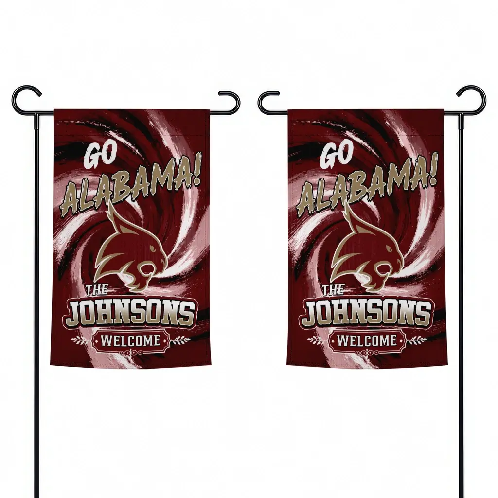 Texas State Bobcats Garden Flag Personalized Swirl Vortex Maroon Fashion Forward Texas State Bobcats Garden Flag Personalized Swirl Vortex Maroon Fashion Forward