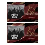 Texas State Bobcats House Flag Custom Framed Photo Maroon Black Best Selling