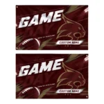 Texas State Bobcats House Flag Personalized Action Streaks Maroon Best Selling