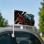 Texas State Bobcats House Flag Personalized Diagonal Stripes Maroon Best Selling