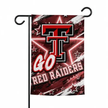 Texas Tech Red Raiders Garden Flag Custom Glowing Star Red Best Selling