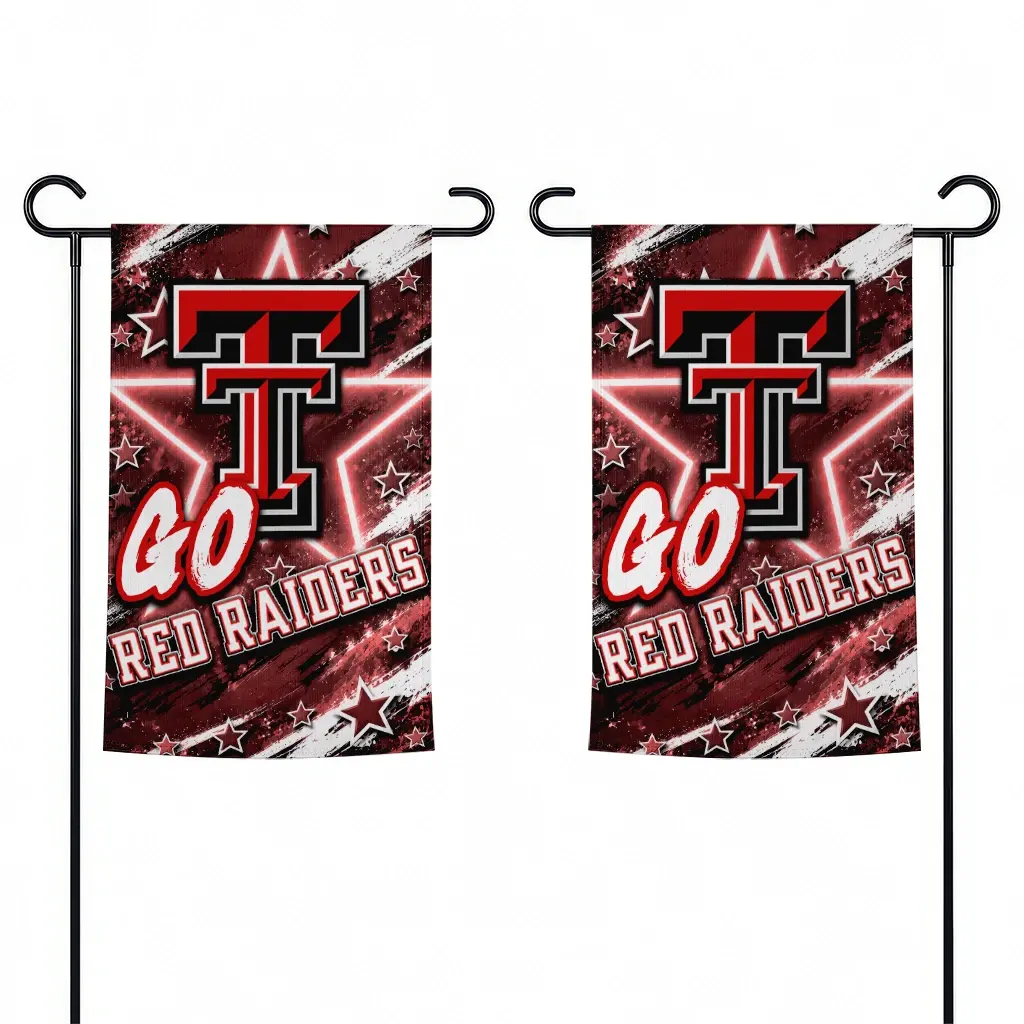 Texas Tech Red Raiders Garden Flag Custom Glowing Star Red Fashion Forward Texas Tech Red Raiders Garden Flag Custom Glowing Star Red Fashion Forward