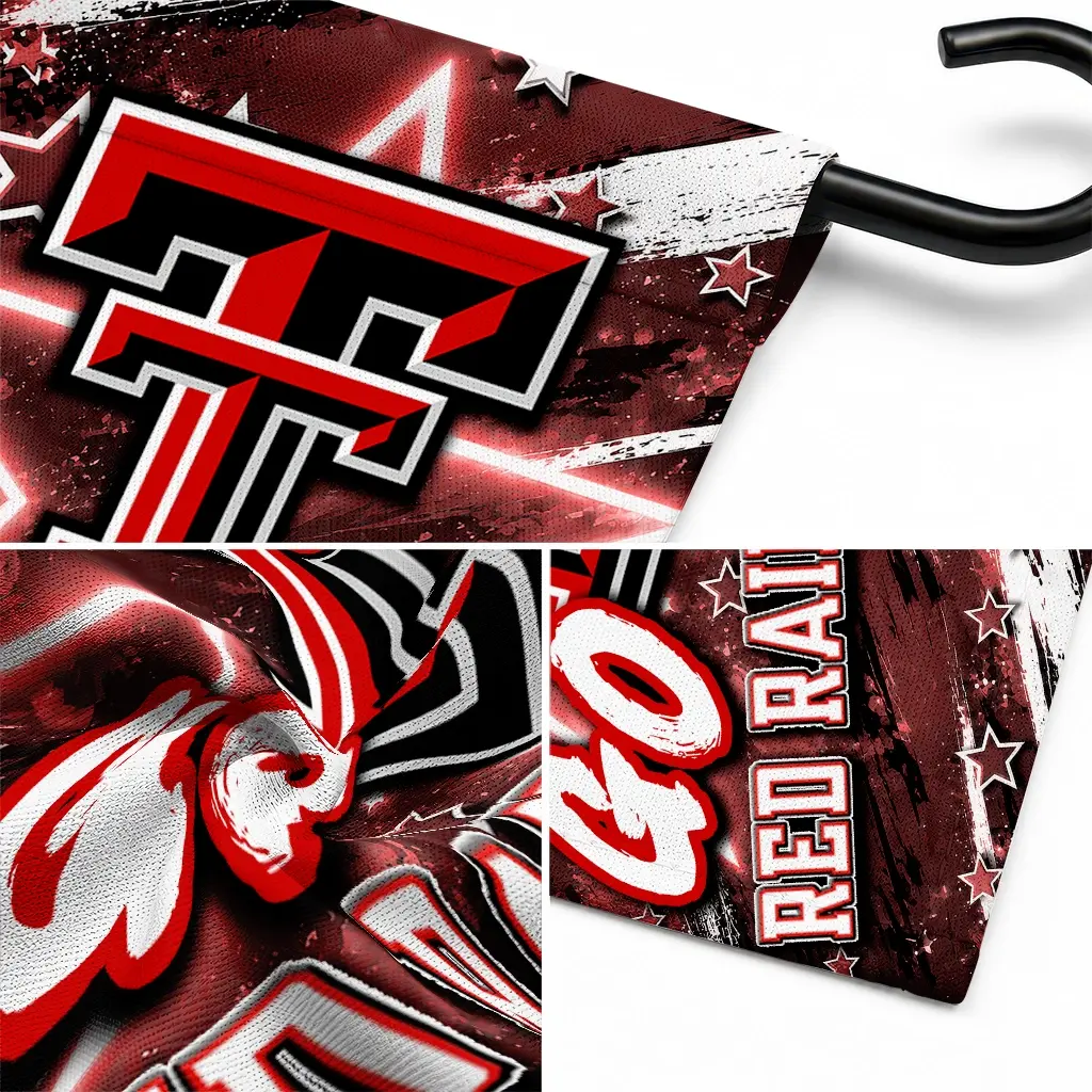 Texas Tech Red Raiders Garden Flag Custom Glowing Star Red Latest Model Texas Tech Red Raiders Garden Flag Custom Glowing Star Red Latest Model