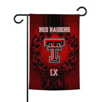 Texas Tech Red Raiders Garden Flag Customized Laurel Wreath Red Best Selling