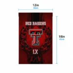Texas Tech Red Raiders Garden Flag Customized Laurel Wreath Red Best Selling