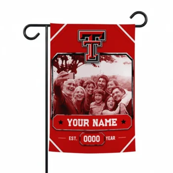 Texas Tech Red Raiders Garden Flag - Customized Photo Frame Red