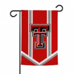 Texas Tech Red Raiders Garden Flag Personalized Chevron Stripes Red Best Selling