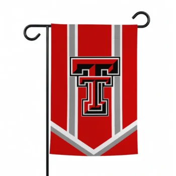 Texas Tech Red Raiders Garden Flag Personalized Chevron Stripes Red Best Selling