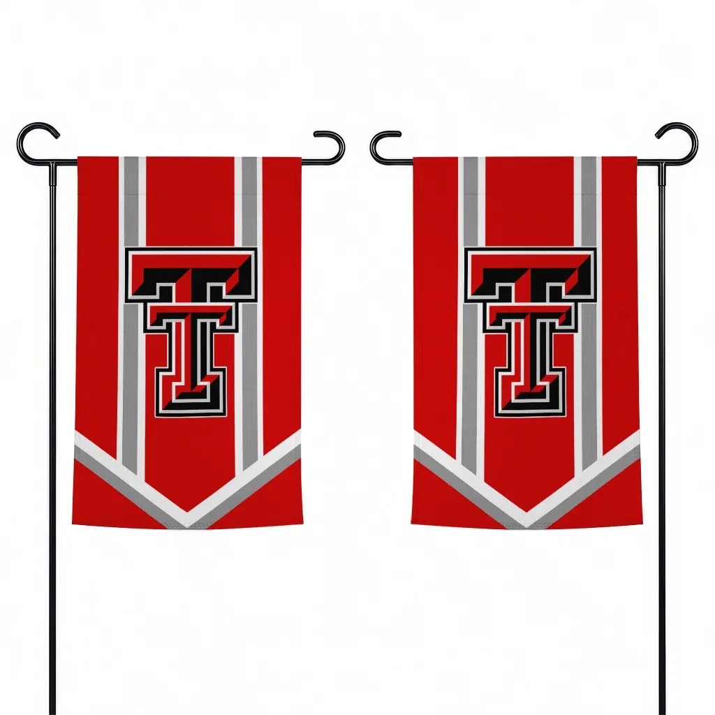 Texas Tech Red Raiders Garden Flag Personalized Chevron Stripes Red Fashion Forward Texas Tech Red Raiders Garden Flag Personalized Chevron Stripes Red Fashion Forward