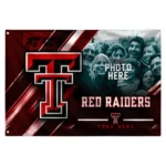 Texas Tech Red Raiders House Flag Custom Diagonal Stripes Red Best Selling