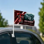Texas Tech Red Raiders House Flag Custom Diagonal Stripes Red Best Selling