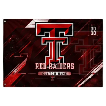 Texas Tech Red Raiders House Flag Customized Speed Slashes Red Best Selling