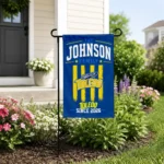 Toledo Rockets Garden Flag Custom Distressed Stripes Blue Best Selling