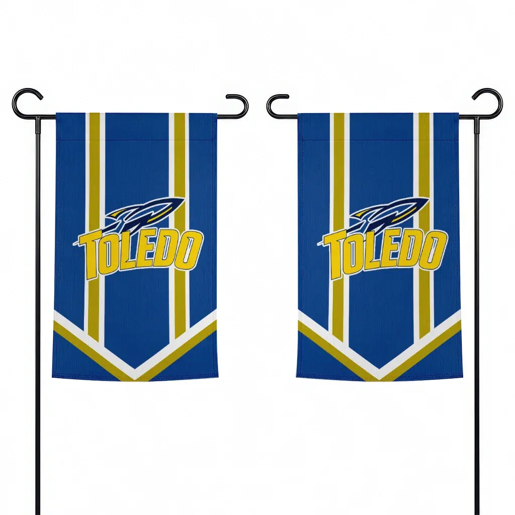 Toledo Rockets Garden Flag Customized Chevron Stripes Blue Fashion Forward Toledo Rockets Garden Flag Customized Chevron Stripes Blue Fashion Forward