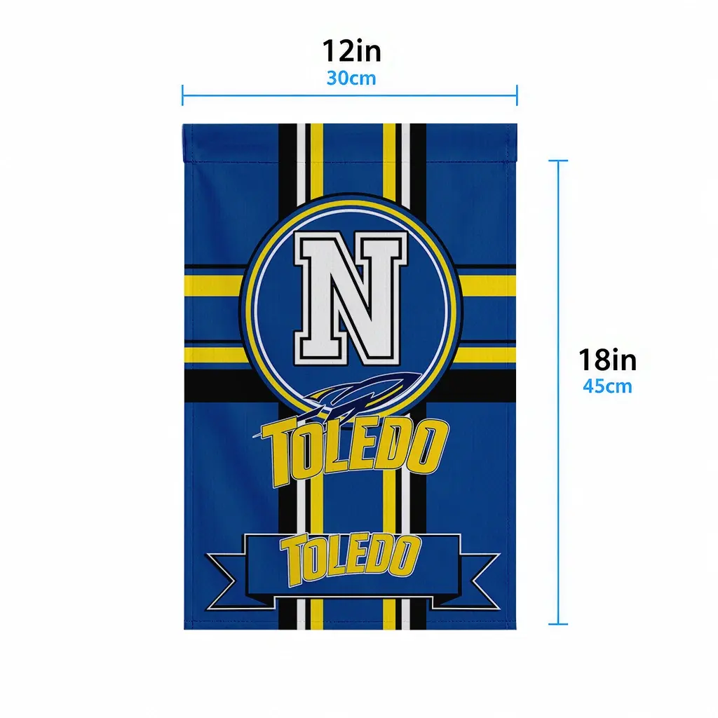 Toledo Rockets Garden Flag Customized Circle Medallion Blue High Quality Toledo Rockets Garden Flag Customized Circle Medallion Blue High Quality