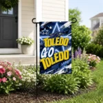 Toledo Rockets Garden Flag Personalized Glowing Star Blue Best Selling
