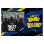 Toledo Rockets House Flag Custom Framed Photo Blue Black Best Selling