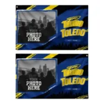 Toledo Rockets House Flag Custom Framed Photo Blue Black Best Selling