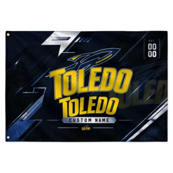 Toledo Rockets House Flag Custom Speed Slashes Blue Best Selling