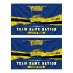 Toledo Rockets House Flag Customized Brushed Streaks Blue Best Selling