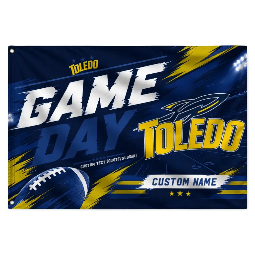 Toledo Rockets House Flag Personalized Action Streaks Blue Best Selling Toledo Rockets House Flag Personalized Action Streaks Blue Best Selling
