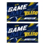Toledo Rockets House Flag Personalized Action Streaks Blue Best Selling
