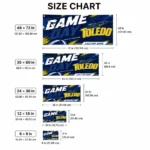 Toledo Rockets House Flag Personalized Action Streaks Blue Best Selling