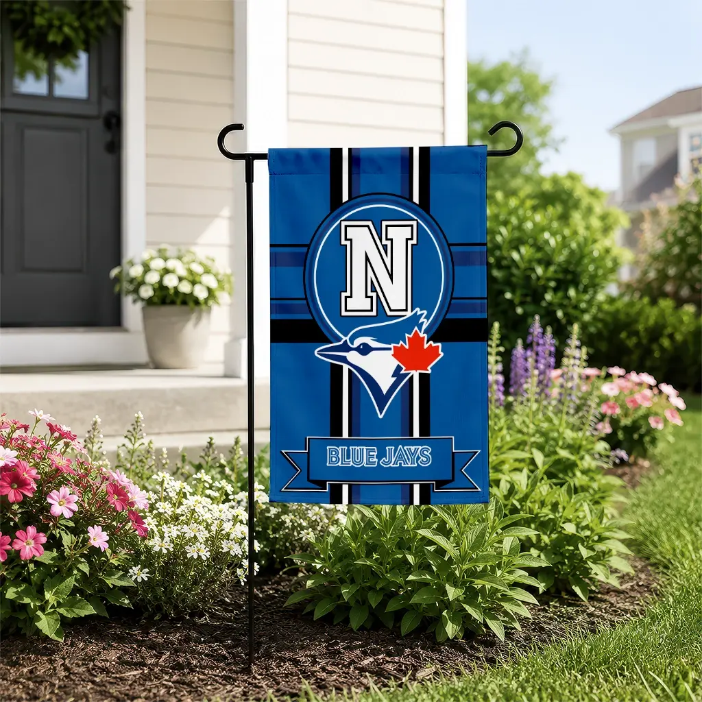 Toronto Blue Jays Garden Flag Custom Circle Medallion Blue New Arrival Toronto Blue Jays Garden Flag Custom Circle Medallion Blue New Arrival