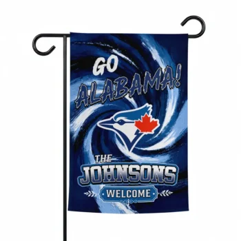 Toronto Blue Jays Garden Flag Customized Swirl Vortex Blue Best Selling