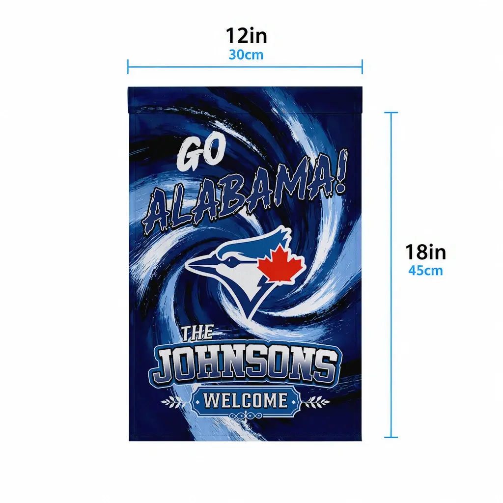 Toronto Blue Jays Garden Flag Customized Swirl Vortex Blue High Quality Toronto Blue Jays Garden Flag Customized Swirl Vortex Blue High Quality
