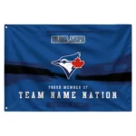 Toronto Blue Jays House Flag Custom Brushed Streaks Blue Best Selling