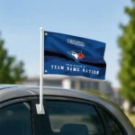 Toronto Blue Jays House Flag Custom Brushed Streaks Blue Best Selling