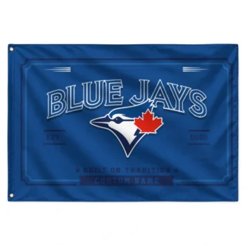 Toronto Blue Jays House Flag Custom Ornate Border Blue Best Selling