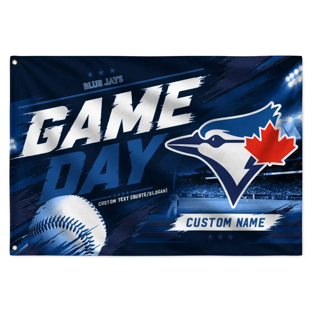 Toronto Blue Jays House Flag Custom Tech Panels Blue Best Selling Toronto Blue Jays House Flag Custom Tech Panels Blue Best Selling