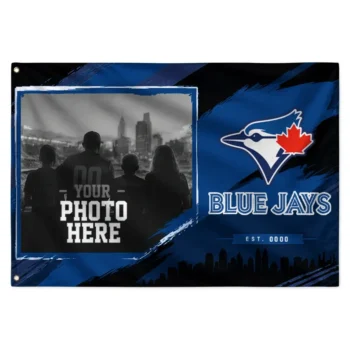 Toronto Blue Jays House Flag Personalized Framed Photo Blue Black Best Selling