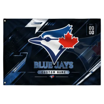 Toronto Blue Jays House Flag Personalized Speed Slashes Blue Best Selling