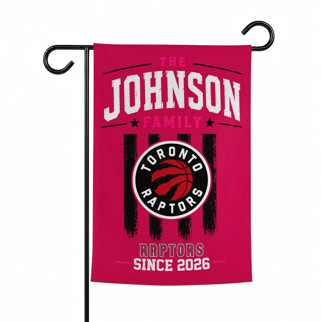 Toronto Raptors Garden Flag Custom Distressed Stripes Red Best Selling Toronto Raptors Garden Flag Custom Distressed Stripes Red Best Selling