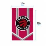 Toronto Raptors Garden Flag Customized Chevron Stripes Red Best Selling
