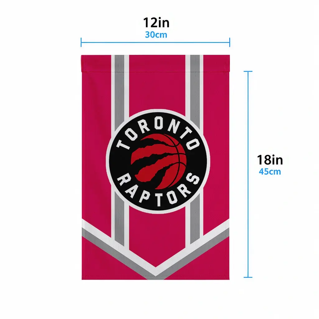 Toronto Raptors Garden Flag Customized Chevron Stripes Red High Quality Toronto Raptors Garden Flag Customized Chevron Stripes Red High Quality