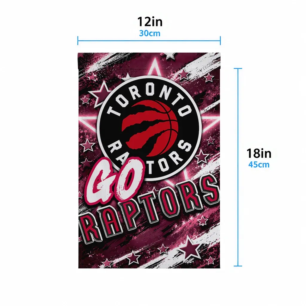 Toronto Raptors Garden Flag Personalized Glowing Star Red High Quality Toronto Raptors Garden Flag Personalized Glowing Star Red High Quality
