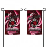 Toronto Raptors Garden Flag Personalized Swirl Vortex Red Best Selling