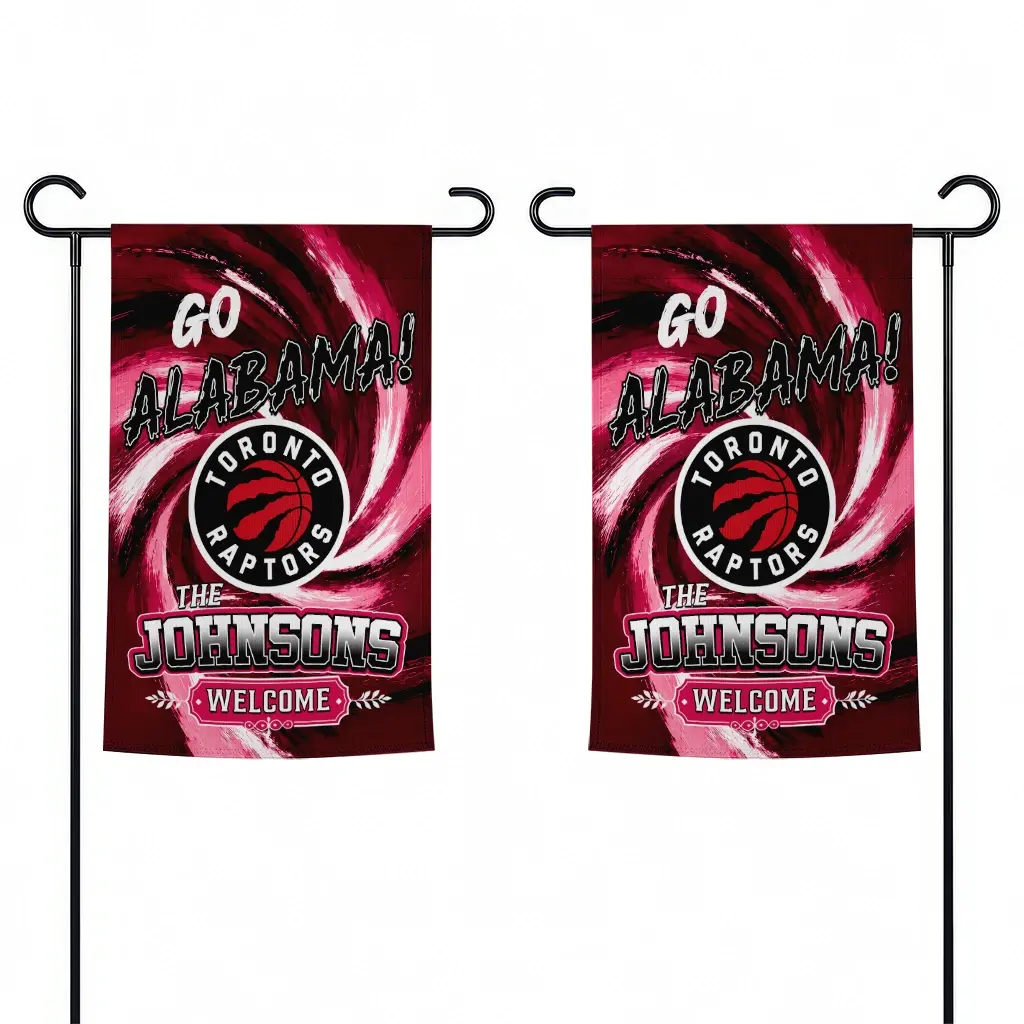 Toronto Raptors Garden Flag Personalized Swirl Vortex Red Fashion Forward Toronto Raptors Garden Flag Personalized Swirl Vortex Red Fashion Forward