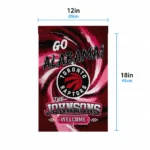 Toronto Raptors Garden Flag Personalized Swirl Vortex Red Best Selling