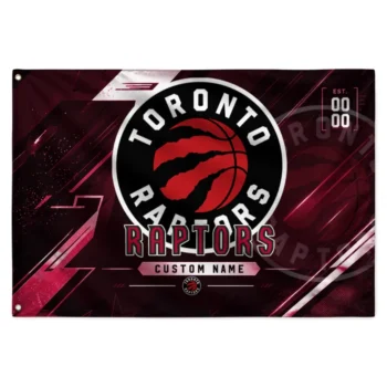 Toronto Raptors House Flag Custom Speed Slashes Red Best Selling