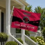 Toronto Raptors House Flag Customized Brushed Streaks Red Best Selling