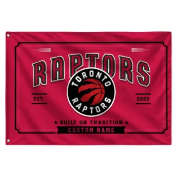 Toronto Raptors House Flag Customized Ornate Border Red Best Selling