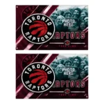 Toronto Raptors House Flag Personalized Diagonal Stripes Red Best Selling
